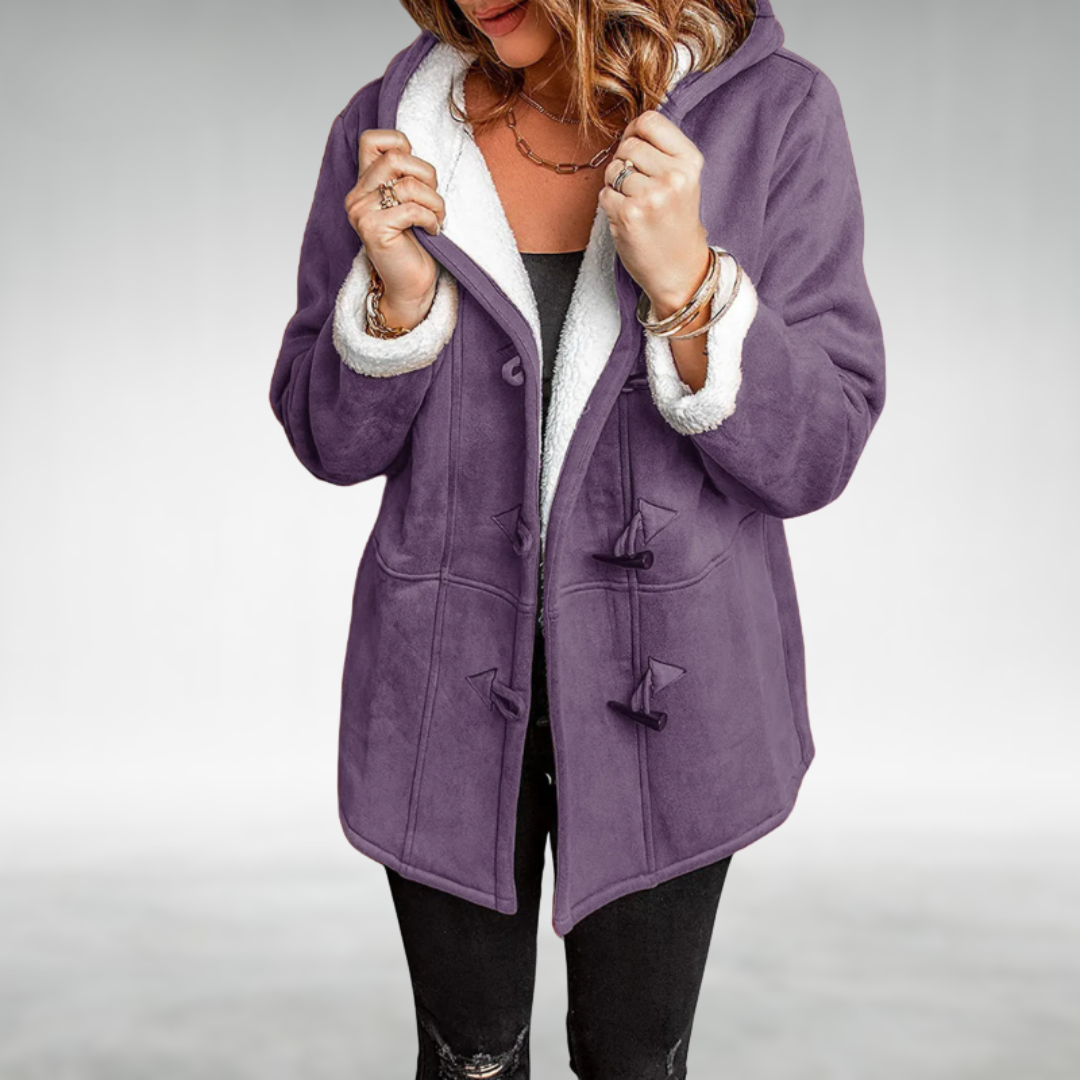 Rose Elegant-Fit Claire Coat | Refined Warmth & Effortless Elegance