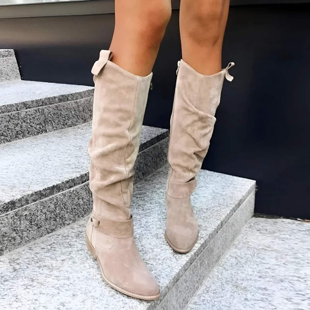 Claire® | Stylish Suede Knee Boots