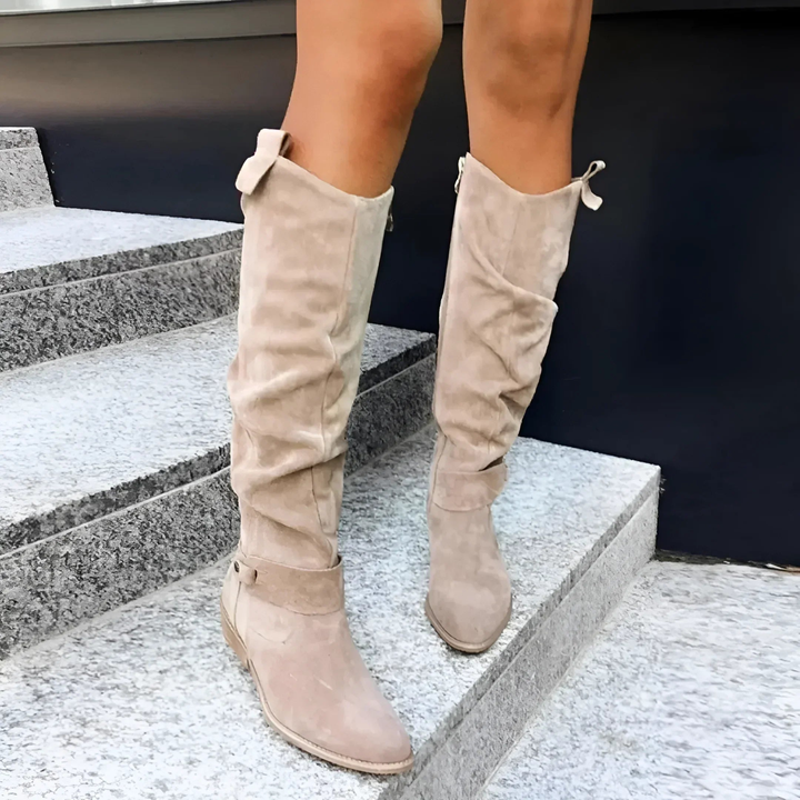 Claire® | Stylish Suede Knee Boots