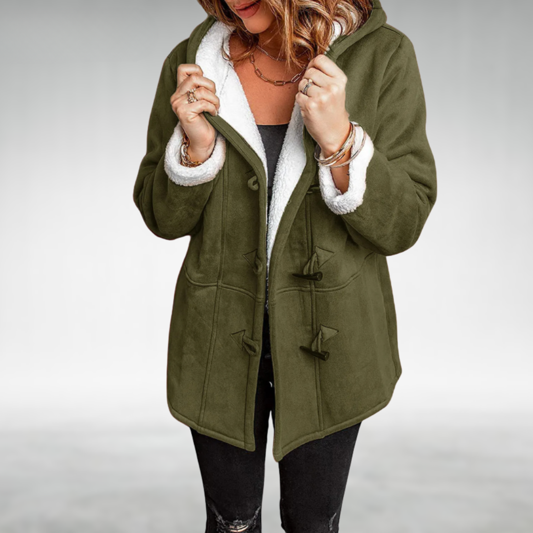 Rose Elegant-Fit Claire Coat | Refined Warmth & Effortless Elegance
