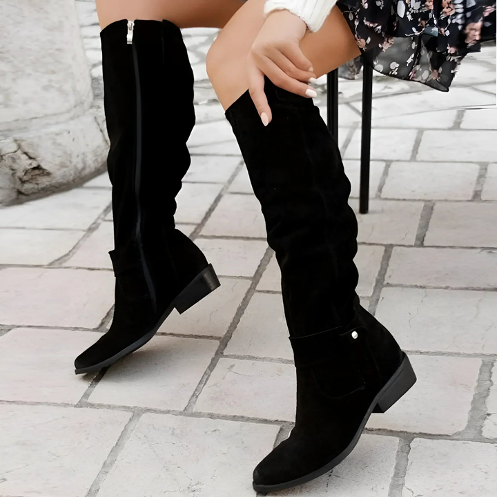 Claire® | Stylish Suede Knee Boots