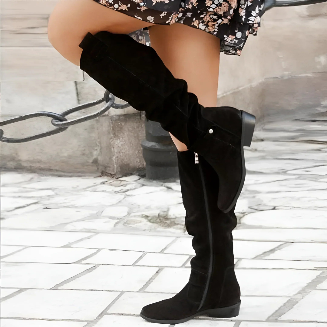 Claire® | Stylish Suede Knee Boots