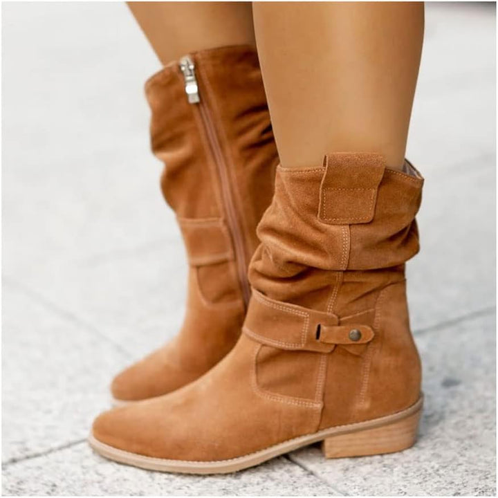 Claire® | Stylish Suede Knee Boots