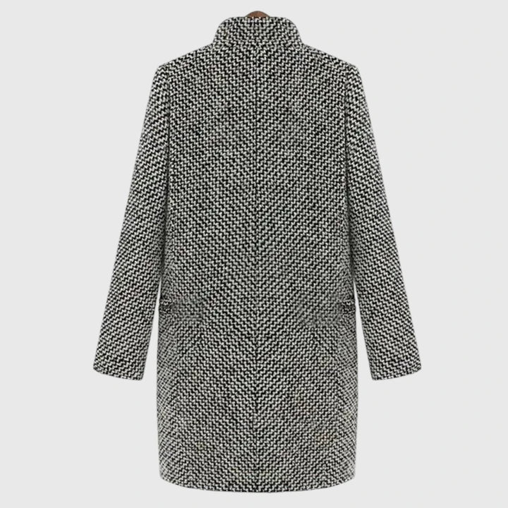 Rose Elegant Long-Fit Madisynrae Coat | Chic Warmth for Every Occasion