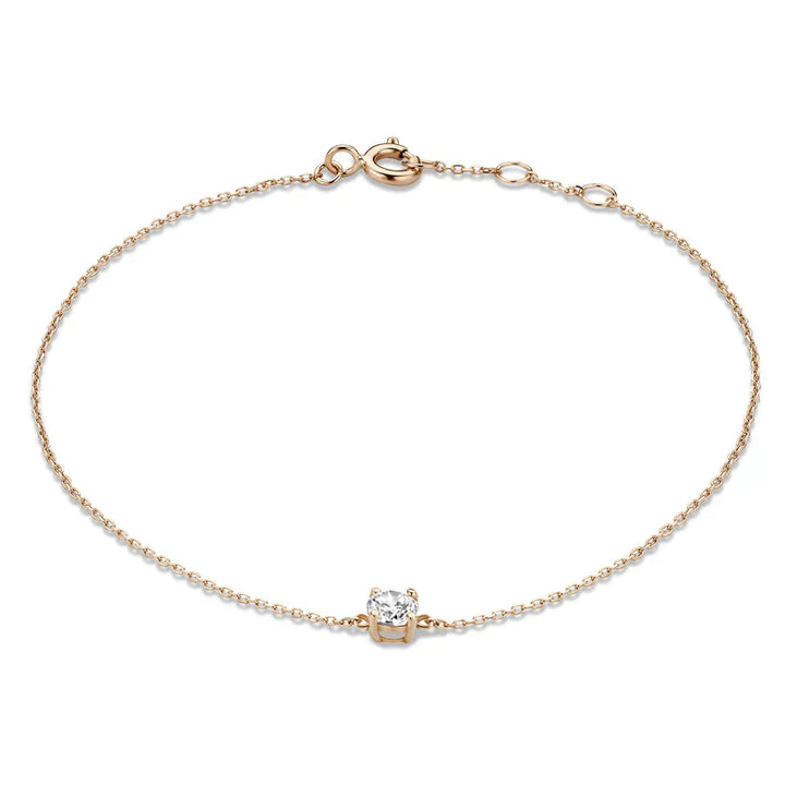 Dalynette | Bracelet with Moissanite Stones 14k Gold