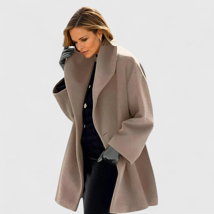 Rose Elegant-Fit Elorinda Coat | Timeless Warmth Meets Effortless Style